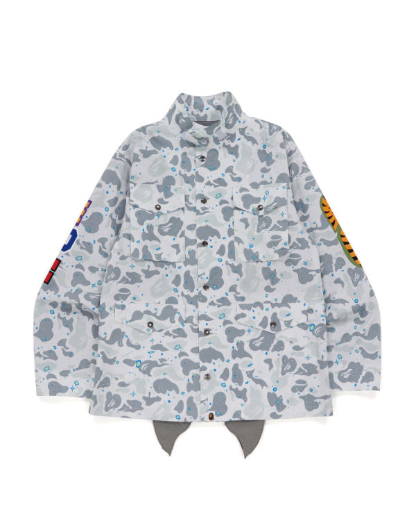 Bape Space Camo Shark M-65 Bundy Panske Biele | SK-4057