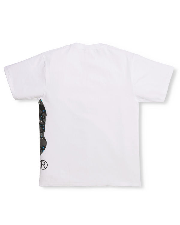 Bape Space Camo Side Big Ape Head Tricko Panske Biele | SK-1820
