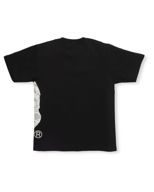 Bape Space Camo Side Big Ape Head Tricko Panske Čierne | SK-3764