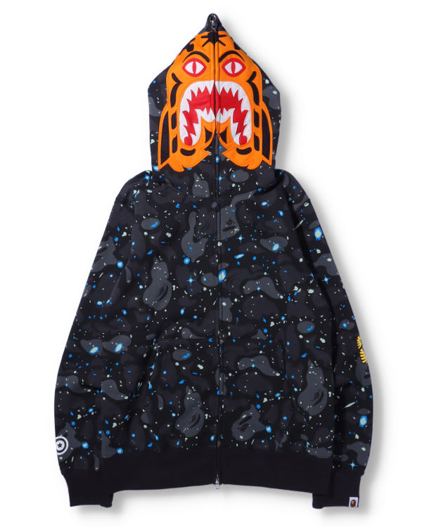 Bape Space Camo Tiger Full Zip Mikiny S Kapucňou Panske Čierne | SK-1928