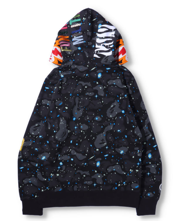 Bape Space Camo Tiger Full Zip Mikiny S Kapucňou Panske Čierne | SK-1928