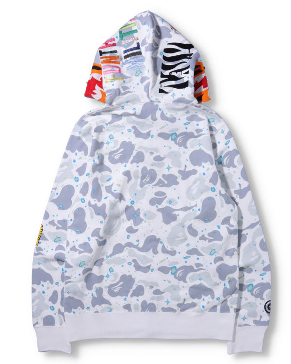 Bape Space Camo Tiger Full Zip Mikiny S Kapucňou Panske Biele | SK-3809
