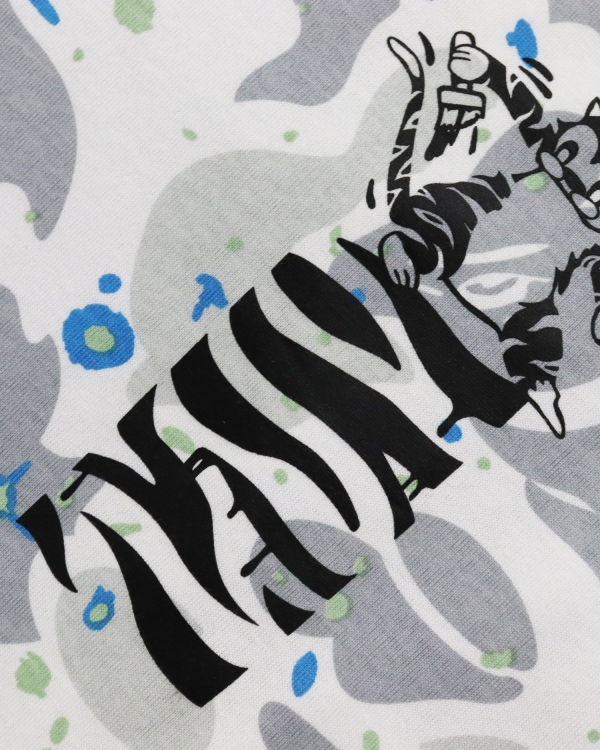Bape Space Camo Tiger L/S Tricko Panske Krém | SK-2715