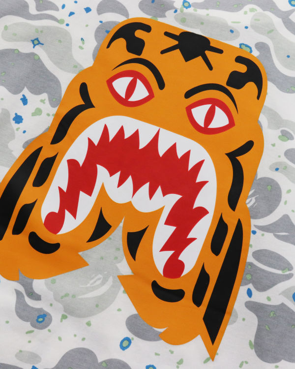 Bape Space Camo Tiger L/S Tricko Panske Krém | SK-2715