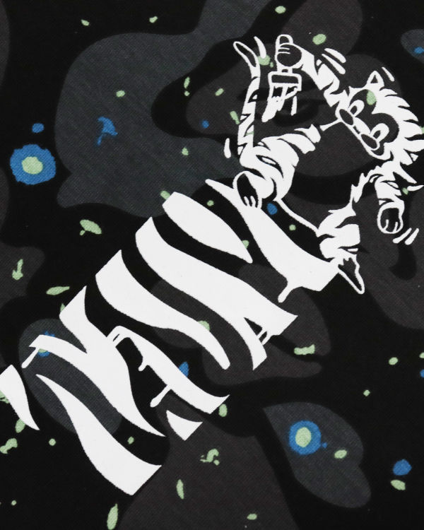 Bape Space Camo Tiger L/S Tricko Panske Čierne | SK-6214