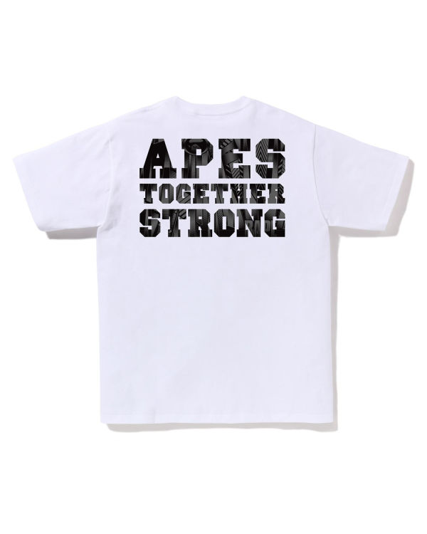 Bape Speed Racer College ATS Tricko Panske Biele | SK-6104