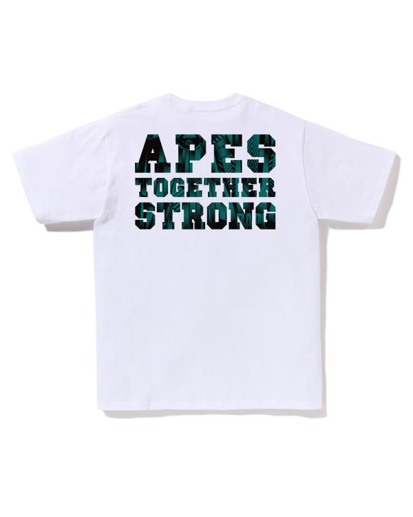 Bape Speed Racer College ATS Tricko Panske Biele | SK-7249