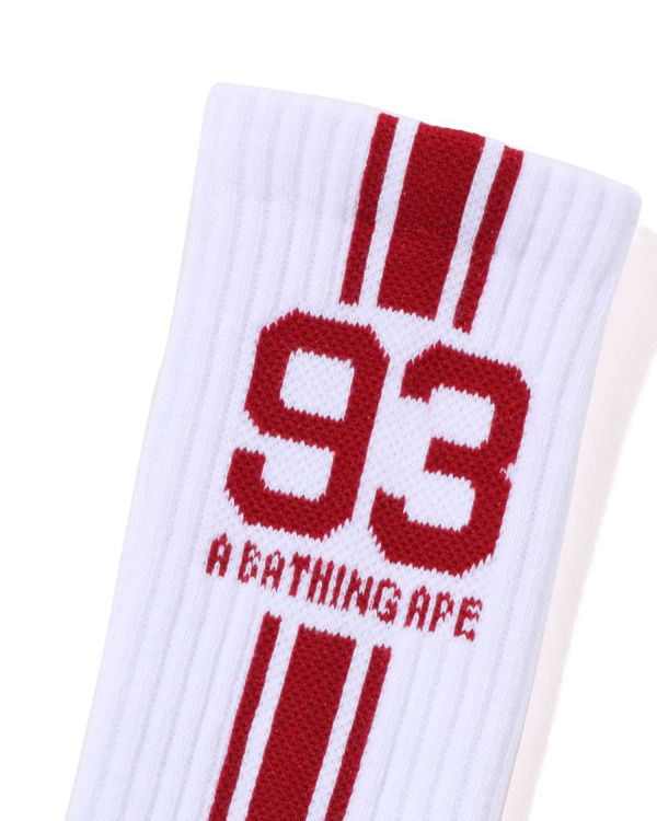 Bape Sports Ponozky Panske Biele | SK-3274