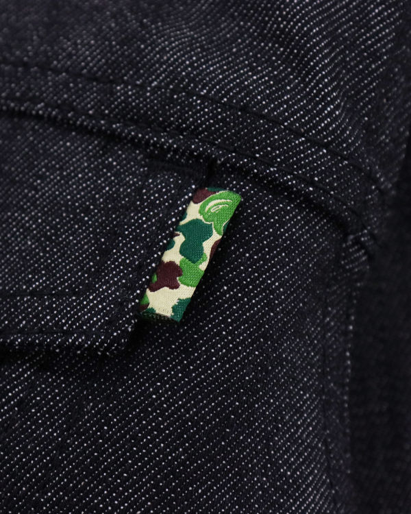 Bape Stretch Denim Bundy Panske Čierne | SK-0651