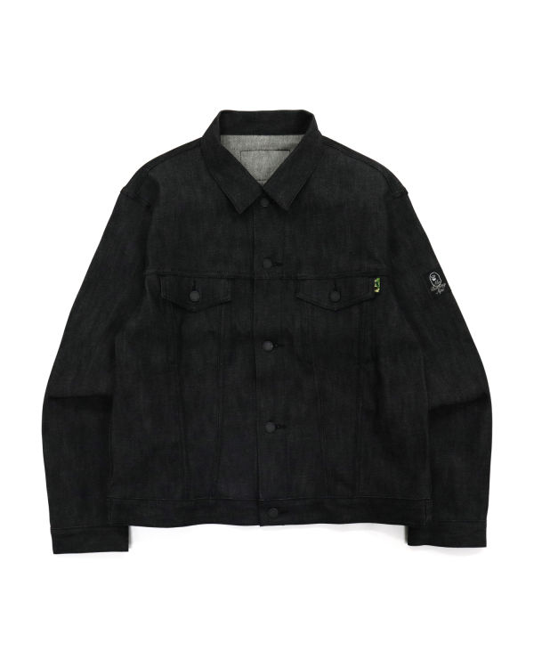 Bape Stretch Denim Bundy Panske Čierne | SK-0651