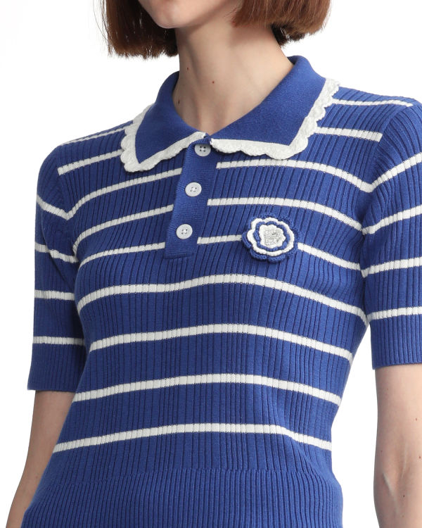 Bape Stripe Tricko Damske Modre | SK-6014