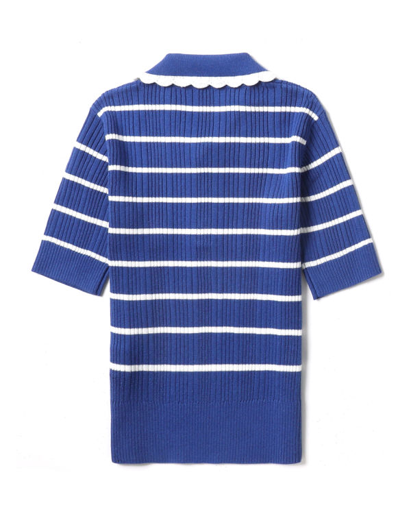 Bape Stripe Tricko Damske Modre | SK-6014