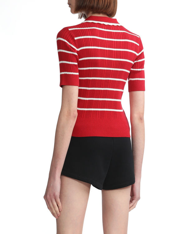Bape Stripe Tricko Damske Svetlo Červené | SK-1649