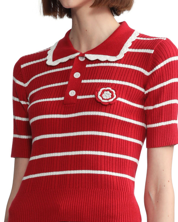 Bape Stripe Tricko Damske Svetlo Červené | SK-1649