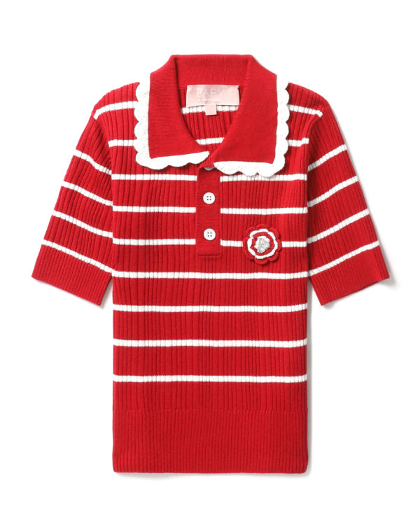 Bape Stripe Tricko Damske Svetlo Červené | SK-1649