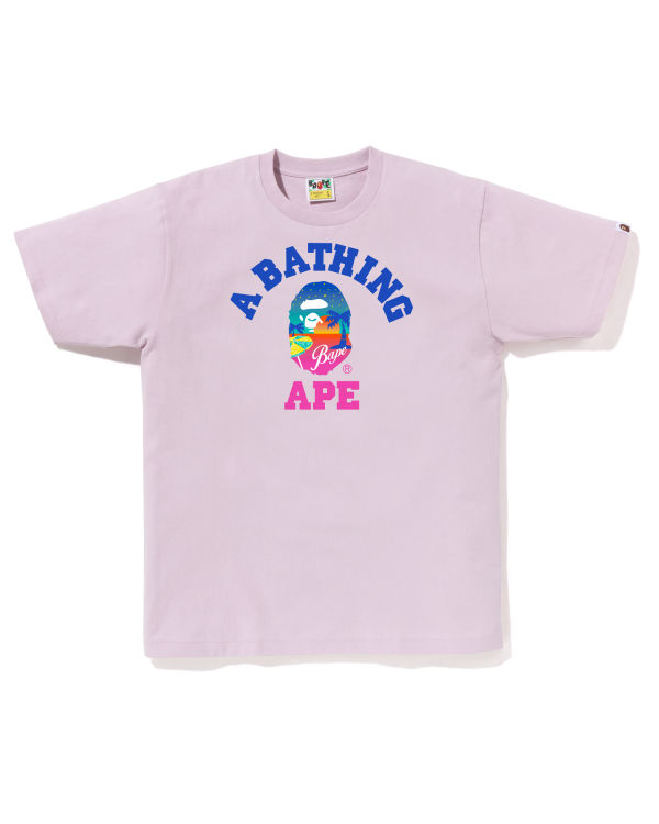 Bape Sunset Beach Tricko Panske Nachový | SK-0427