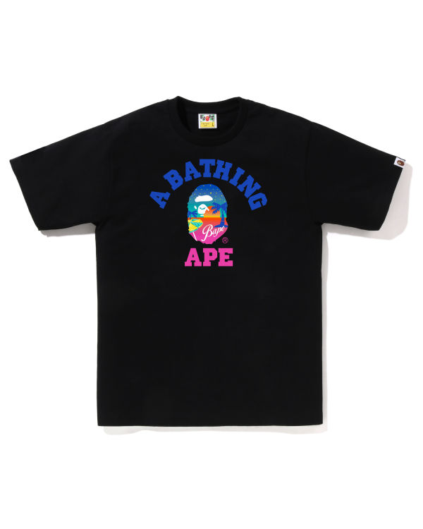 Bape Sunset Beach Tricko Panske Čierne | SK-6705