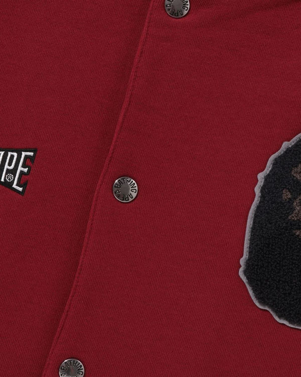 Bape Sweat Varsity Bundy Panske Svetlo Červené | SK-6385