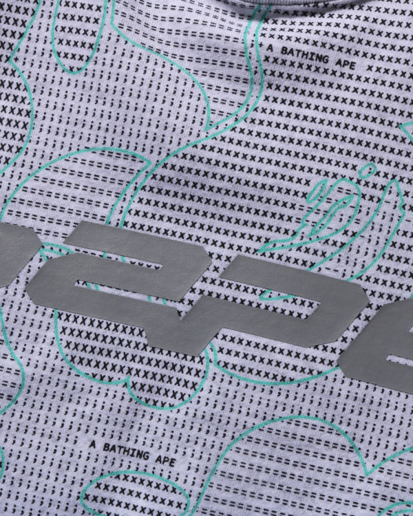 Bape Text Code Camo Crewneck Mikiny Panske Svetlo Siva | SK-0867