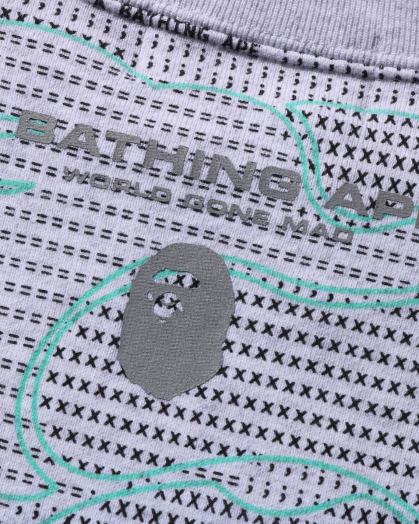 Bape Text Code Camo Crewneck Mikiny Panske Svetlo Siva | SK-0867