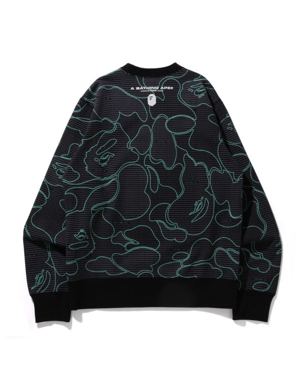 Bape Text Code Camo Crewneck Mikiny Panske Čierne | SK-7259