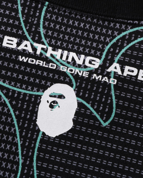 Bape Text Code Camo Crewneck Mikiny Panske Čierne | SK-7259