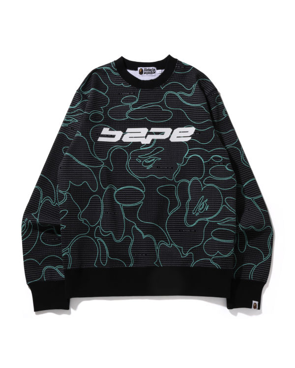 Bape Text Code Camo Crewneck Mikiny Panske Čierne | SK-7259
