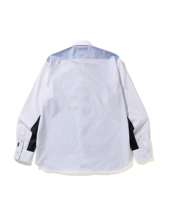 Bape Thomas Mason Multi Pattern Siroke Topanky Fit Kosele Panske Modre Biele | SK-3954