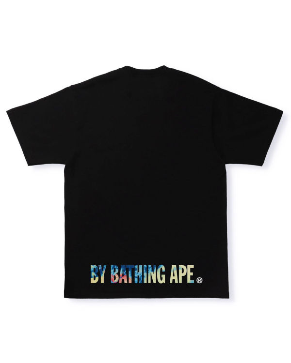 Bape Tie Dye Ape Face Tricko Panske Čierne | SK-3876