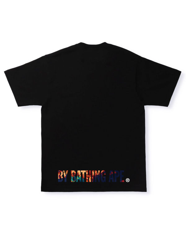 Bape Tie Dye Ape Face Tricko Panske Čierne | SK-7153