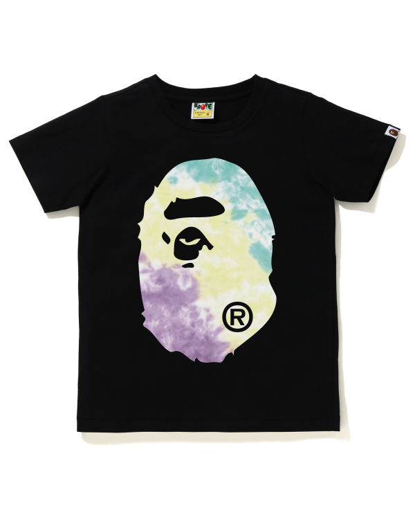 Bape Tie-Dye Big Ape Head Tricko Damske Čierne | SK-2548