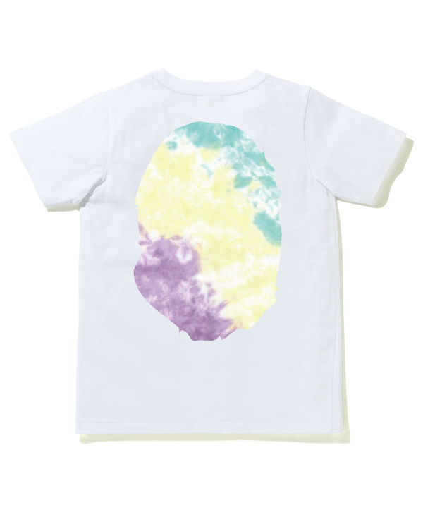 Bape Tie-Dye Big Ape Head Tricko Damske Biele | SK-9064