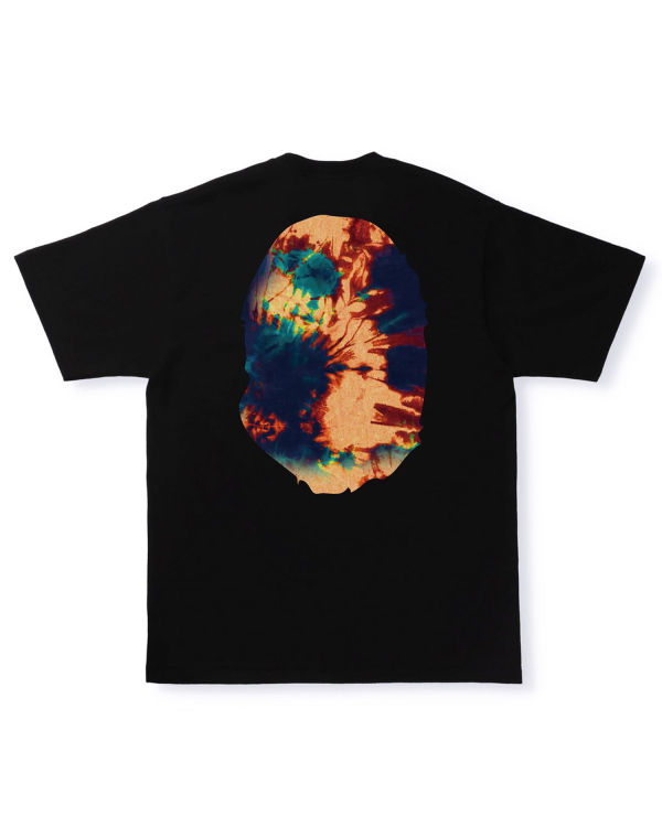 Bape Tie Dye Big Ape Head Tricko Panske Čierne | SK-2905
