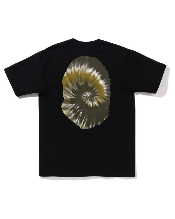Bape Tie-Dye Big Ape Head Tricko Panske Čierne | SK-3647