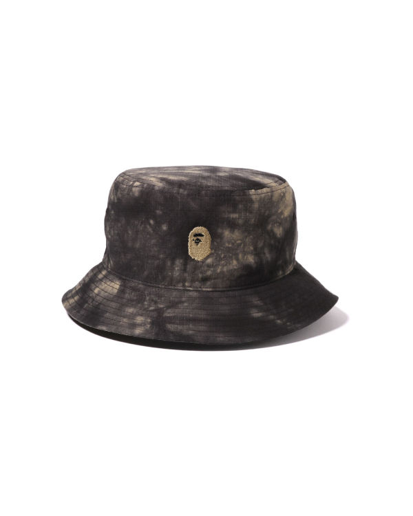 Bape Tie Dye One Point Bucket Klobuky Panske Čierne | SK-6528