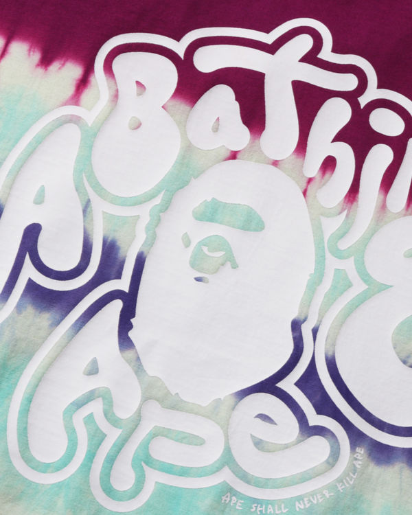 Bape Tie-Dye Oversized Tricko Damske Nachový | SK-7264
