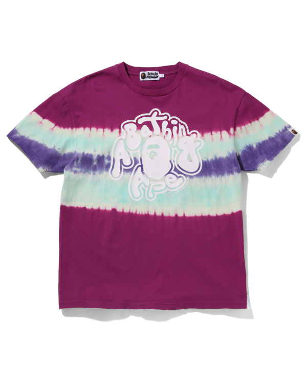 Bape Tie-Dye Oversized Tricko Damske Nachový | SK-7264