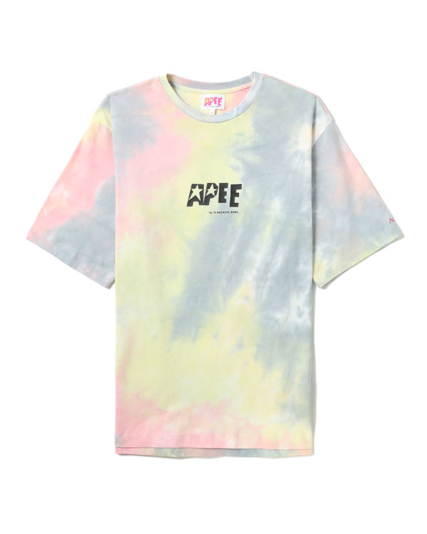 Bape Tie-dye graphic slit Tricko Damske Ruzove | SK-5328