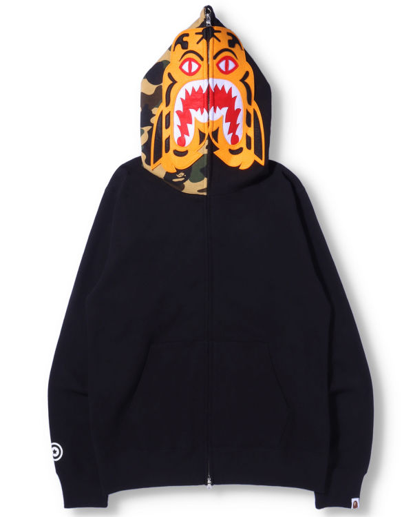 Bape Tiger Full Zip Mikiny S Kapucňou Panske Čierne | SK-2067