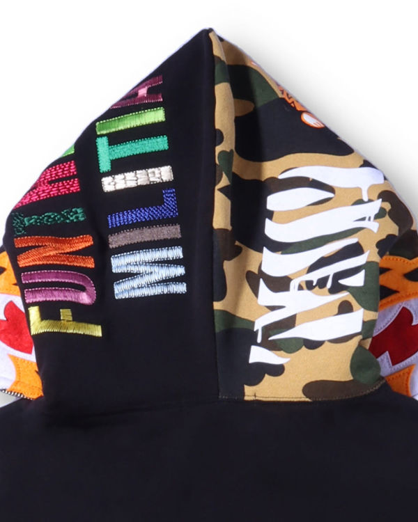 Bape Tiger Full Zip Mikiny S Kapucňou Panske Čierne | SK-2067