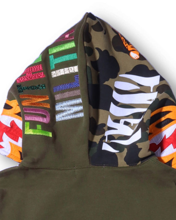 Bape Tiger Full Zip Mikiny S Kapucňou Panske Zelene | SK-6039