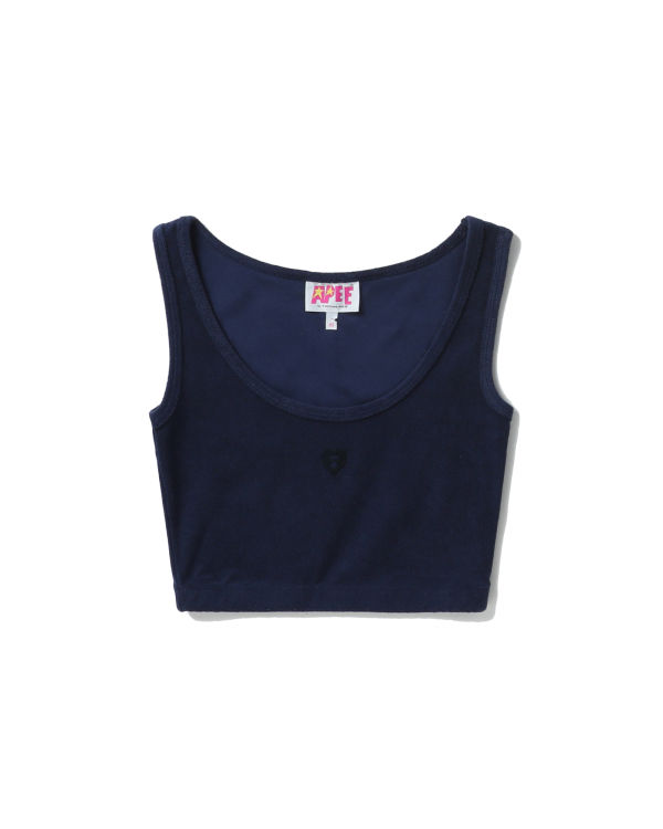 Bape Towelling crop Vesty Damske Námornícka Modrá Modre | SK-0741