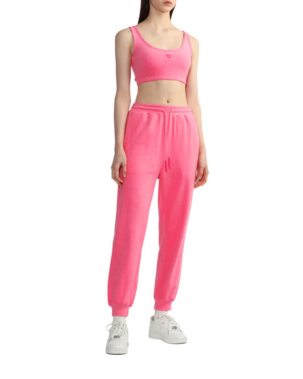 Bape Towelling crop Vesty Damske Ruzove | SK-9643