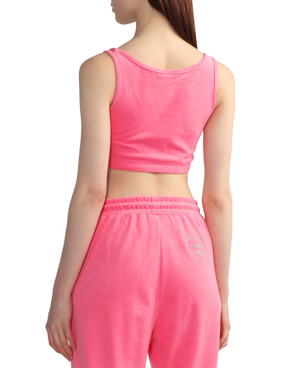 Bape Towelling crop Vesty Damske Ruzove | SK-9643