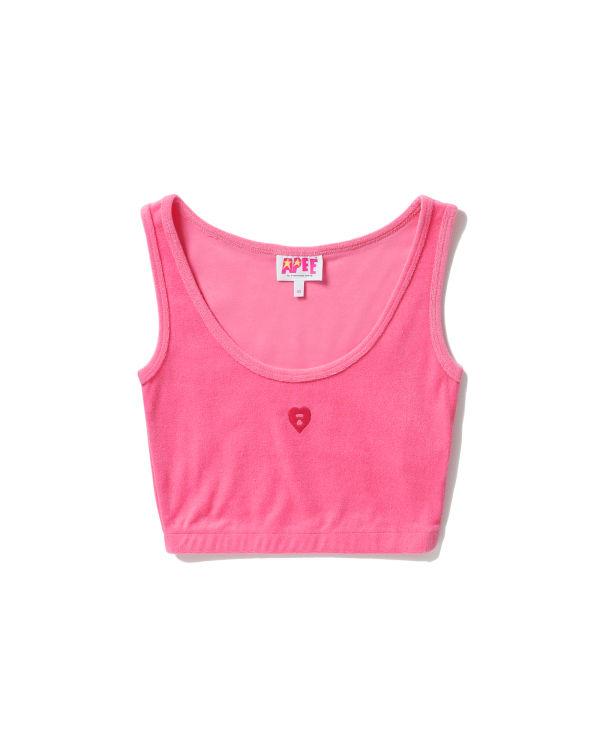 Bape Towelling crop Vesty Damske Ruzove | SK-9643