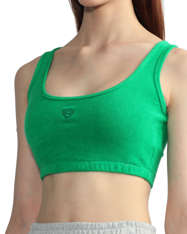 Bape Towelling crop Vesty Damske Tyrkysové | SK-9138