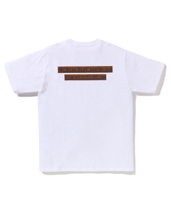 Bape Valentine Chocolate Milo Tricko Panske Biele | SK-1647