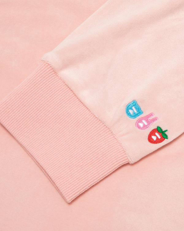 Bape Velour Mikiny S Kapucňou Damske Ruzove | SK-2764