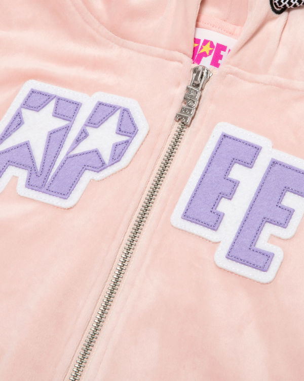 Bape Velour Mikiny S Kapucňou Damske Ruzove | SK-2764
