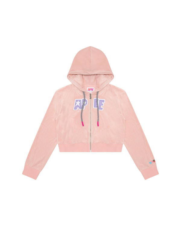 Bape Velour Mikiny S Kapucňou Damske Ruzove | SK-2764
